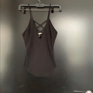 Black tank top